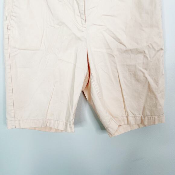LOFT Peach Cotton Original Bermuda Chino Shorts 8P - Picture 4 of 8